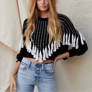 NWOT 12th Tribe Fringe Sweater